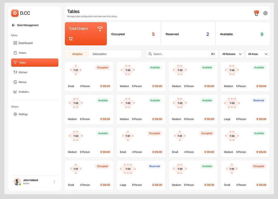 Restaurant Management System – POS, Kitchen &amp; Table Tracking Solution